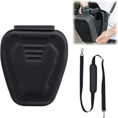 cameratas - camera tas - cameratas spiegelreflexcamera- Spiegelreflexcamera - Driehoekige tas - Opbergruimte voor foto's - Draagtas of rugzak - Schoudertas - Schok- en drukbestendig-Waterdicht - Gevoerde binnenkant - Individuele zakken (Zwart-18*21)