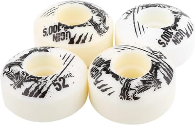 Skateboard Wielen - Cruiser Wielen - Outdoor Rijden - Hoge Veerkracht - 52mm Diameter - Wit