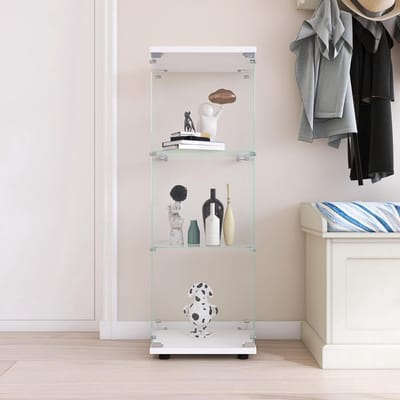 Thuys – Vitrinekast Met Glas – Vitrinekasten Woonkamer – 125cm x 42.5cm x 36cm