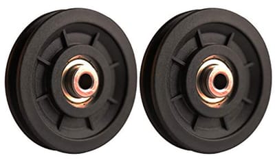 SnelShoppen - 90mm Gym Pulley Wheel, Universele Lager Katrollen voor Fitnessapparatuur, Vervangingsonderdeel voor Kabelmachine, Duurzaam en Slijtvast