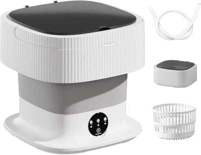 Mini Wasunit - Compacte Wasmachine - Kleine Was - Energiezuinig - 30x30x26 cm - Wit