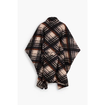Geruite poncho voor dames Desigual