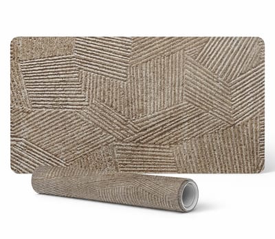 Antislip bureauonderlegger met geometrisch lijnpatroon 90x45 cm