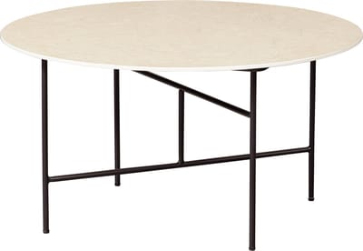 WOOOD Vida Bijzettafel - Marmeren Look - Naturel - 40x75x75