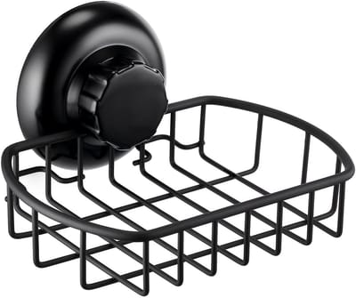 Dailygoods- Zeepmand - Roestvrij Staal - Zuignap - Multifunctionele Sponshouder - Douche/Keuken - Verbazingwekkende Houdkracht - Zeepdispenser