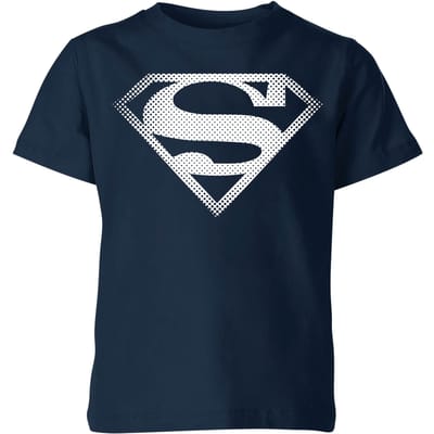 Superman Spot Logo Kids' T-Shirt - Navy - 98/104 (3-4 jaar)