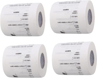 Toiletpapier Rollen - Bedrukt Papier - Feest Decoratie - Formule Patroon - 10x10x10cm - Wit