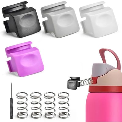 Solidchoice- Drukschakelaar Set van 4 - BPA-vrije Waterflessendop - Reserveknoppen - Eenvoudige Installatie - Compatibel met Owala FreeSip - Herstel de Fles Functie - Flesdop