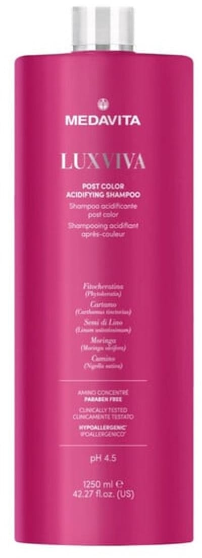 Medavita Luxviva Post Color Acidifying Shampoo 1250ml
