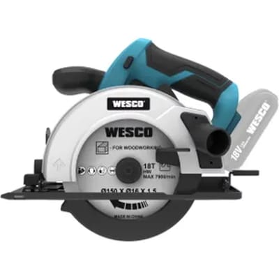 Wesco Cirkelzaag Ws2914.9 - 18v Accu (zonder Accu) - Pendelfunctie