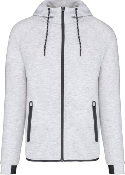 PROACT® Herenjas met capuchon performance PA358 - Ash Heather - XXL