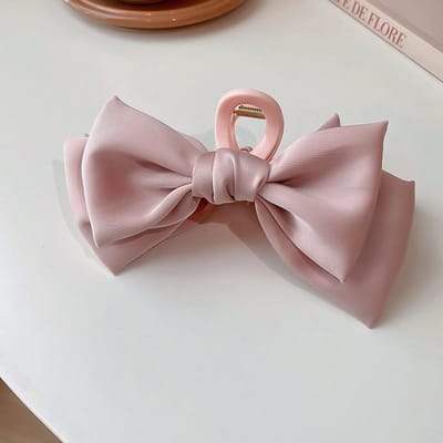 Mode Dames Strik Haarspeld Koreaanse Versie Van Effen Kleur Vlinder Satijnen Haarclips Meisjes Haaraccessoires Hoofddeksels