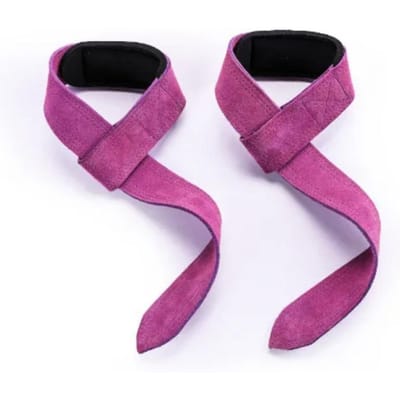 Sangles de poignet en cuir pour haltérophilie, bandes de traction, fitness, musculation, gym, sangles de levage antidérapantes, 1 paire de sangles d'haltérophilie violet