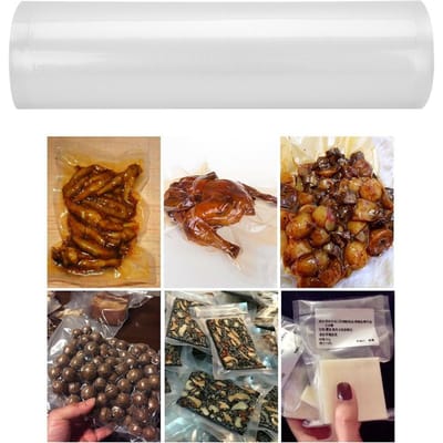 1 Rouleau de Sac Épais à Points pour Mise sous Vide Alimentaire Rouleau Scelleur Alimentaire Emballage de Stockage Sac Conservateur35x500cm brown