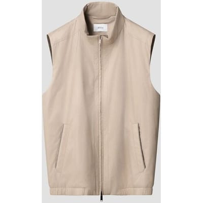 Eton Body-Warmer Lightweight Windproof Water-Repellant Tech Fabric Matte Finish Beige / male