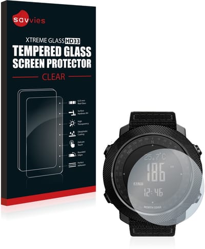 Savvies - Glas Screenprotector voor Explopur North Edge Apache - Gehard Beschermglas 9H