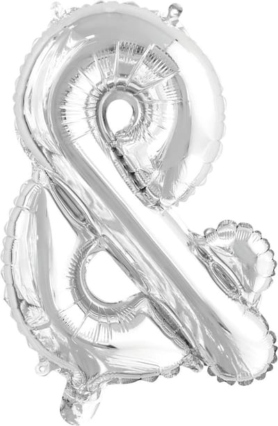 Amscan 9909662, Speelgoed ballon, Folie, Zilver, letter &