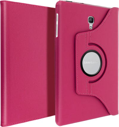 Avizar Foliohoes Geschikt voor Samsung Galaxy Tab A 10.5 roze met klep, video ondersteuning 360° portret/landschap, Roze