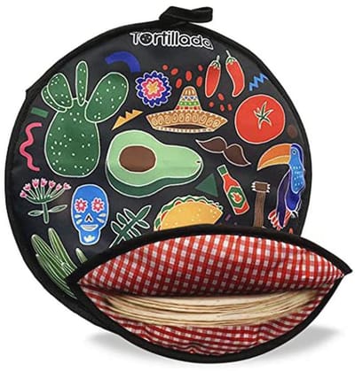 Tortilla Warmte Container - 30 cm Magnetron Geschikt Katoen/Polyester