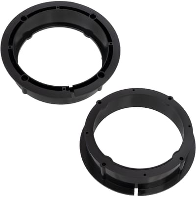 Dailygoods - Set van 2 adapters voor autoluidsprekers - Compatibel met Audi A2, Seat Leon, Škoda Fabia - Ø165 mm - Voor- en achterdeur - Eenvoudige mo...