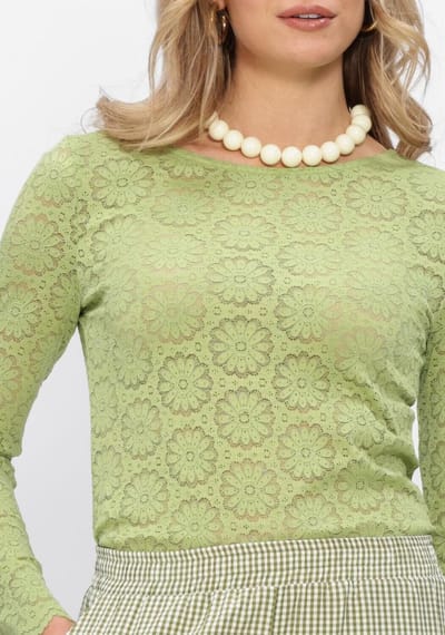 Ydence Top Loiza Tops & T-shirts Dames - Shirt - Groen - Maat XS