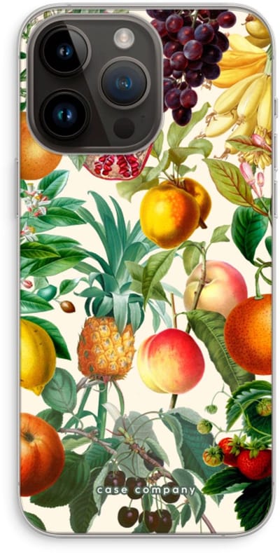 Case Company® - Hoesje geschikt voor iPhone 14 Pro Max hoesje - Classic Flora - Soft Cover Telefoonhoesje - Bescherming aan alle Kanten en Schermrand
