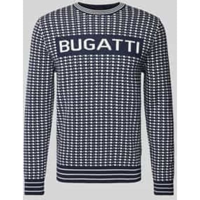 Gebreide pullover met labelprint