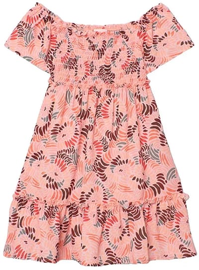Boboli 433066 Korte Mouw Jurk Roze 4 Years Meisje