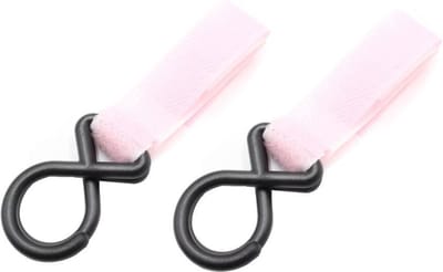 CHPN - Kinderwagenhaak - 2 Stuks - Roze - Tassenhaak - Tassenhanger - Buggyhaak - Accessoires voor Kinderwagens - Haaktas - Buggy