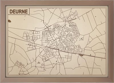 Decoratief Beeld - Houten Van Deurne - Hout - Bekroned - Bruin - 21 X 30 Cm