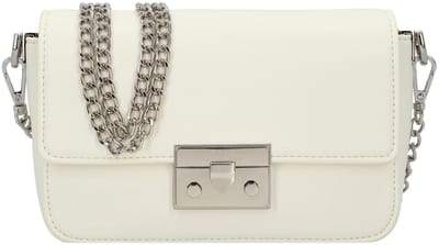 SEIDENFELT MANUFAKTUR Schoudertas Sandby Boxy Crossbag White Wit