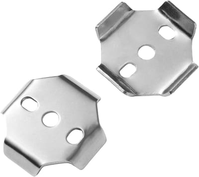 Twee vervangingsonderdelen voor handdoekenstang, 39x39mm RVS vierkante muurbeugels, bevestigingsmateriaal voor badkameraccessoires en handdoeksteunen