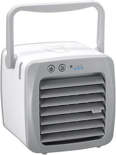Airconditioner Mini Airconditioner Air Cooler Fan Desktop Fan Thuis - wit