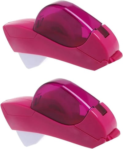 Automatische Tape Dispenser voor Verpakking, Lichtgewicht Doseringspistool voor Creatieve Projecten, Perfect als Kerstcadeau en voor Knutselen (Roze)