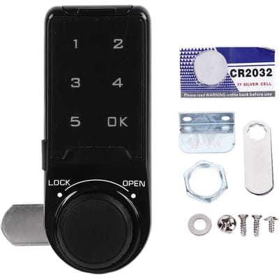 Touch Digitaal Wachtwoord Toetsenbord Kastslot 20mm Zwart Elektronisch Anti-Diefstal Ladeslot black