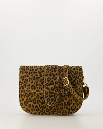 leopard print- Suede Bag - trendy- Enjoy