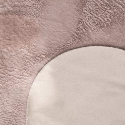 Vachtkleed Pelsa roze 80x120 cm vachtvorm