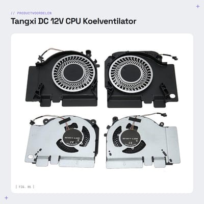 Dailygoods - CPU Fan - Silent CPU Fan - Cooling System - High Performance CPU Fan - Vervangende interne koeler voor MI laptop