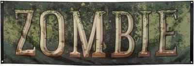 Banner zombie 74cm x 220cm.