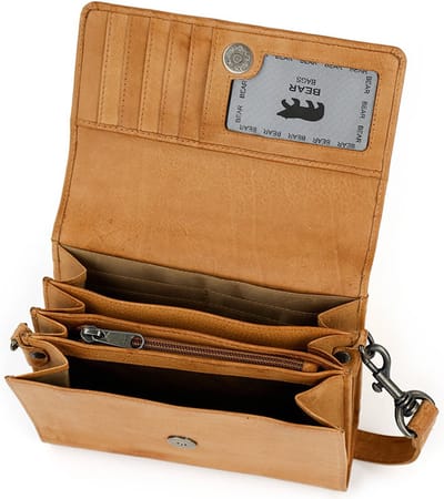 Bear Design Schoudertas Portemonnee Elly Taupe