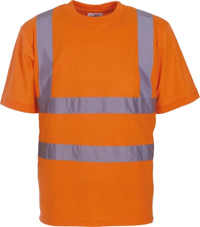 Yoko Signalisatie T-shirt met korte mouwen YHVJ410 - Hi Vis Orange - S