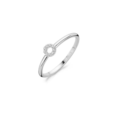 Blush Dames Ring Goud - Witgoudkleurig - 16.50 mm / maat 52