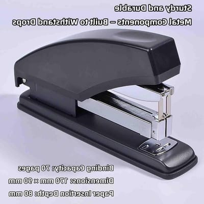 Nietmachine - Papierbinder Documentbinder - Papier Snel Verwerken - Inspanningsbesparend Hefboommechanisme - 70 Vel Capaciteit - Grijs