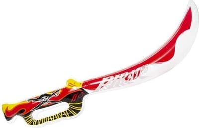 Lg-imports Opblaasbaar Piratenzwaard 75 Cm Wit/rood