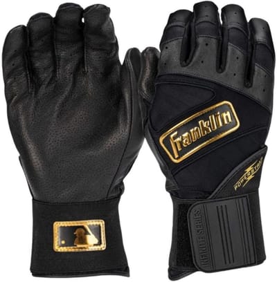 Franklin Honkbal/Softbal Slaghandschoenen Volwassenen| Maat L Kleur Black/Gold