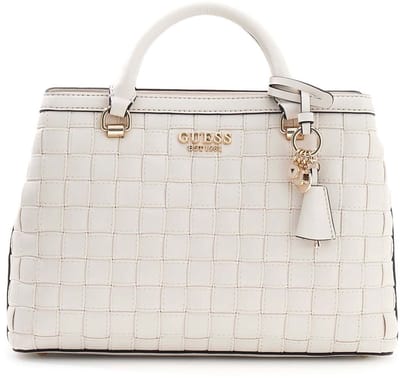 GUESS handtas schoudertas Sandy Girlfriend Satchel Cream White crème