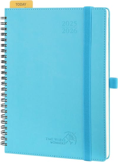 Agenda 2025-2026 Weekplanner Softcover Verticaal 17 Maanden A5 Formaat