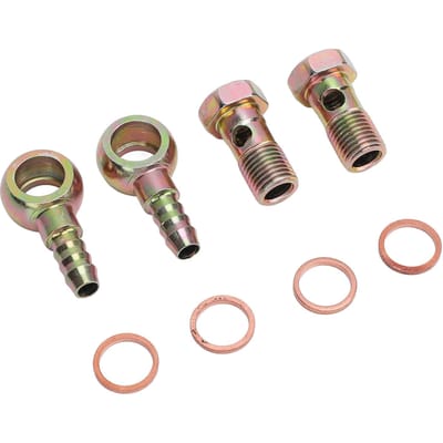 M14x1.5mm Waterkoelvloeistof Banjo Slangtule Bout Fittings Kit RVS voor 9 tot 10mm ID Koelslang