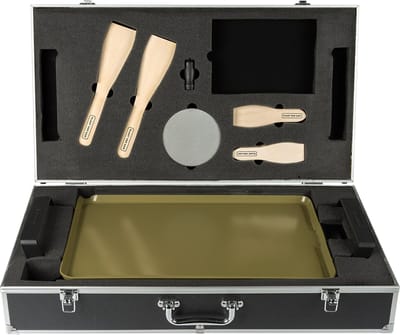 Plaat van Aad - Deluxe Grillplaat - 46x30cm - PFAS vrij Keramisch - met Opbergkist - extra dikke plaat - extra lang snoer