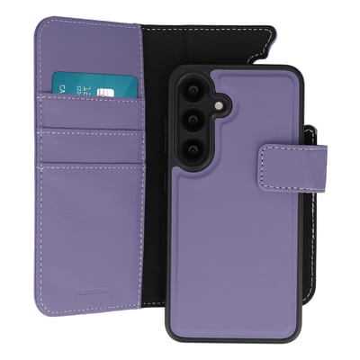 imoshion Hoesje - Geschikt voor Samsung Galaxy S25 - Uitneembare 2-in-1 Luxe Bookcase - Paars